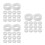 48Rolls Transparent Office Tape Bopp Clear Sticky Tape Multi-Purpose 10