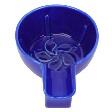 3Pcs Blue Ceramic Shaving Bubble Bowl Men Home Use