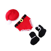3St Baby Fotomuts Kerst Rood Creatief Kinderfeestdagen