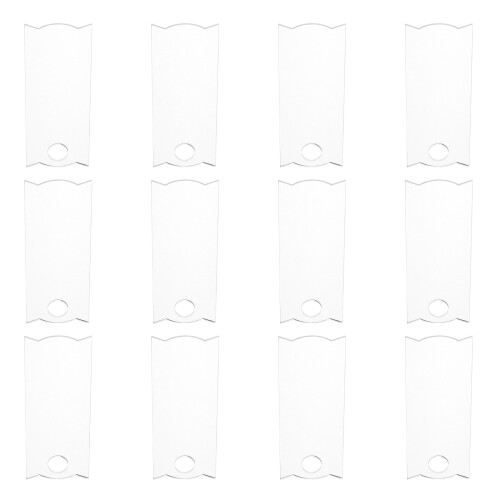60Pièces Plaques Acryliques Blanches Transparentes Pour Bouteille DIY
