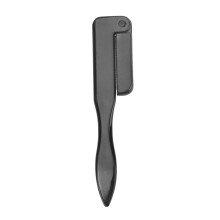 Black Foldable Eyebrow Comb Metal Seeth Sturdy Grooming Tool
