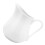 3Pcs White Ceramic Frothing Pitcher Handheld Milk Creamer for Home Use 1