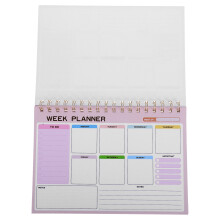 4Pcs to Do Planner Pink Paper Cover Undated Weekly Planning Journal