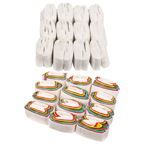 72Pièces Papier Spirales Bouche Colorées Décorations Accessoires Scène