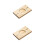 2Stk Hand Dumpling Maker Holz ABS Küchenwerkzeug Hellbraun 5