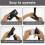 Quick Paint Edger Tool with 3 Replacement Pads for Efficient Wall Painting Hand Tool for Wall Painting 6