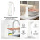 Automatic Sensor Hand Soap Dispenser,  Wash Handpiece, White, High Quality ABS, Waterproof for Bathroom 4