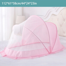 (PinkACS,M)Tienda de red repelente de mosquitos para cuna para cama de bebé bebé niños plegable portátil