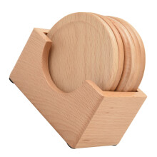 12Pièces Dessous De Verres Ronds En Bois , Cadeau