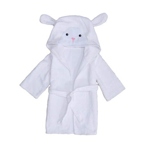 2Pièces Peignoir Coton Absorbant Ceinture Cartoon