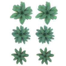 12Pièces Mini Arbres Décoratifs Verts Usage Paysage