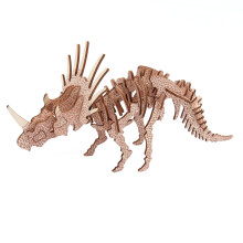 2Stk 3D Dinosaurier Puzzle Aus Holz Für Kinder Lebensnahes Design