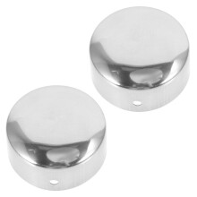 6Pièces Bouchons Tubulaires Métal Inox Pour Rampes Maison Argent