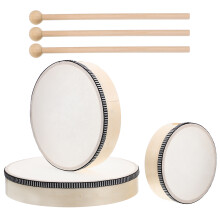 9Pièces Tambourine Professionnel Bois Instruments De Adultes
