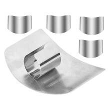 5Pièces Garde-Doigts Acier Inoxydable Durable Protection Coupe Cuisine
