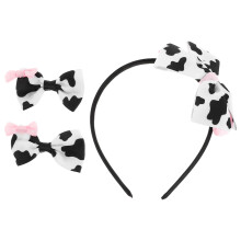 2Ensembles Barrettes Nœud Motif Vache Décoratives Confortables