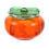 3Pièces Récipient Verre Orange Design Compact Transparent 1