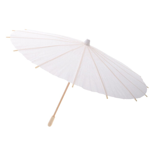 3Pièces Parasol Beige En Et Bambou Pour Accessoire De