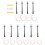 40Pièces Lampadaires Miniatures Accessoires Décoratifs 1