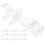 30Pcs Clear Plastic Valance Clips for Blind Repair and Replacement 1