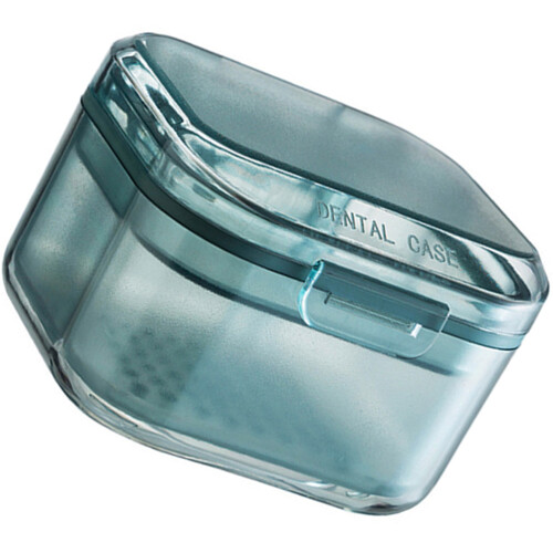 2Pcs Compact Blue Braces Storage Case Portable Retainer Organizer