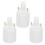 15Pcs Durable White G24d to E27 Lamp Socket Adapter for LED Bulbs 1