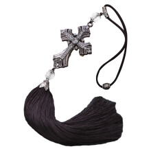 5Pcs Durable Alloy Car Rear View Mirror Pendant Stylish Cross Decor
