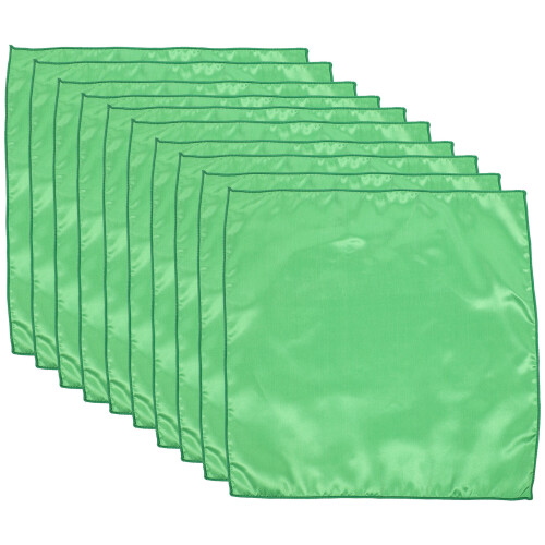 Green Polyester Cloth Napkins Set for Home Dinner and Party Use