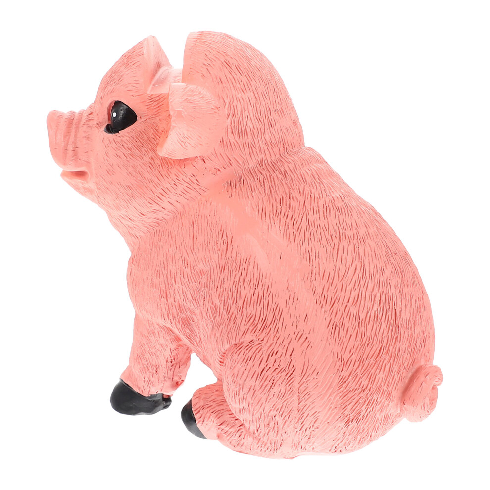 Vaguelly Pink 4Pcs Pig Shaped Resin Glasses Rack Desktop Ornament Holder