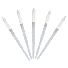 15Pcs Silver Metal Nail Files Double Sided Buffer for Nail Art Use