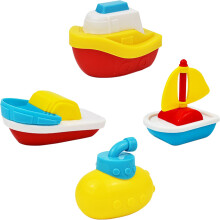 8Pcs Toddler Bath Toys Assorted Color Small Boat Kids Water Playthings