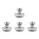 8Pièces Accessoires Argent Kit Couvre-Chaine Fiable 3
