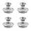 8Pièces Accessoires Argent Kit Couvre-Chaine Fiable 6
