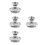 8Pièces Accessoires Argent Kit Couvre-Chaine Fiable 7
