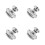 8Pièces Accessoires Argent Kit Couvre-Chaine Fiable 8