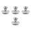 8Pièces Accessoires Argent Kit Couvre-Chaine Fiable 9