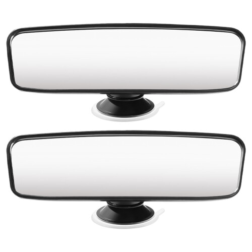 4Pcs Adjustable Mirror Rear View Safety Glass ABS Black