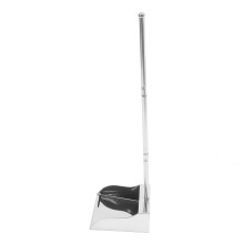 3Pcs Silver Metal Dustpans with Comfortable Handle for Household Use