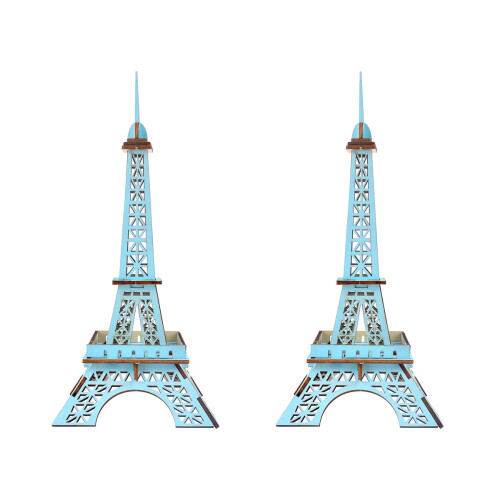 2Pièces Puzzle Jouet Tour Eiffel 3D Durable Pour Enfants 1