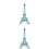 2Pièces Puzzle Jouet Tour Eiffel 3D Durable Pour Enfants 5