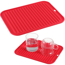 2Pièces Isolation Rouge Antidérapant Résistant Chaleur Cuisine