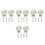40Pièces Bumper Silencieux Ciseaux Métal Accessoire Salon 5