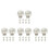 40Pièces Bumper Silencieux Ciseaux Métal Accessoire Salon 9