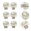 40Pièces Bumper Silencieux Ciseaux Métal Accessoire Salon 11