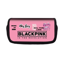 (DarkPink) Blackpink Pencil Case Double Pencil Pouch Bag Large Capacity Gift Kid Student