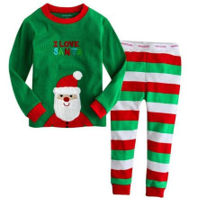 (Green Christmas,100 Child)Otoño Niños Navidad Pijama Conjunto Múltiples Patrones Algodón Ropa Mezcla