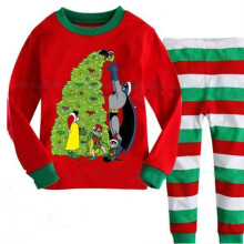 (Red Tree,90 Child)Otoño Niños Navidad Pijama Conjunto Múltiples Patrones Algodón Ropa Mezcla