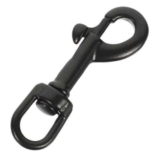 4Pièces Mousqueton Robuste Noir En Acier Pour Usage