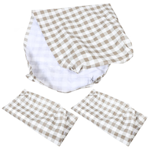 1Ensemble Nappe - Campagne Orange Housses Ajustables