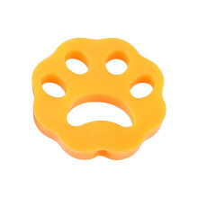 (Flower Yellow)Pet Hair Remover Laundry Washing Machine Cat Dog Fur Catcher Reusable Zapper